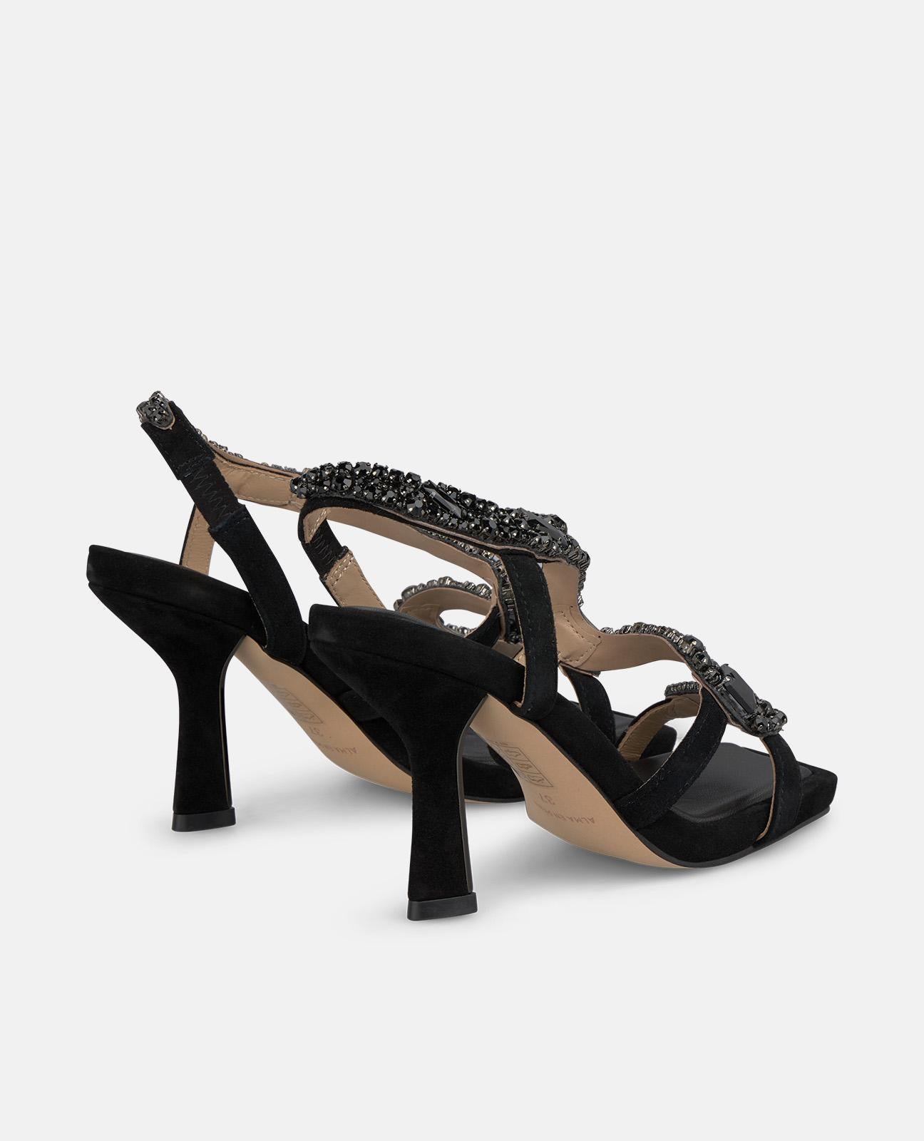 alma-en-pena-snake-strass-sandale-9-cm-schwarz image 3