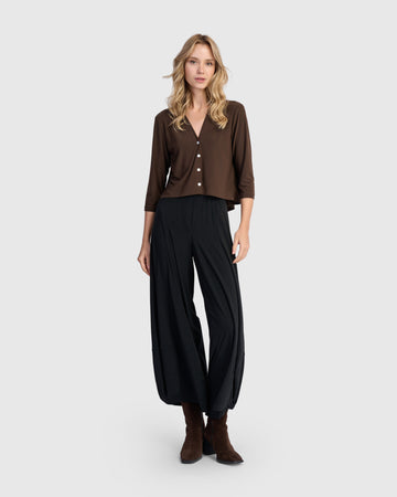 alembika-essential-slinky-cropped-cardigan-sepia image 2