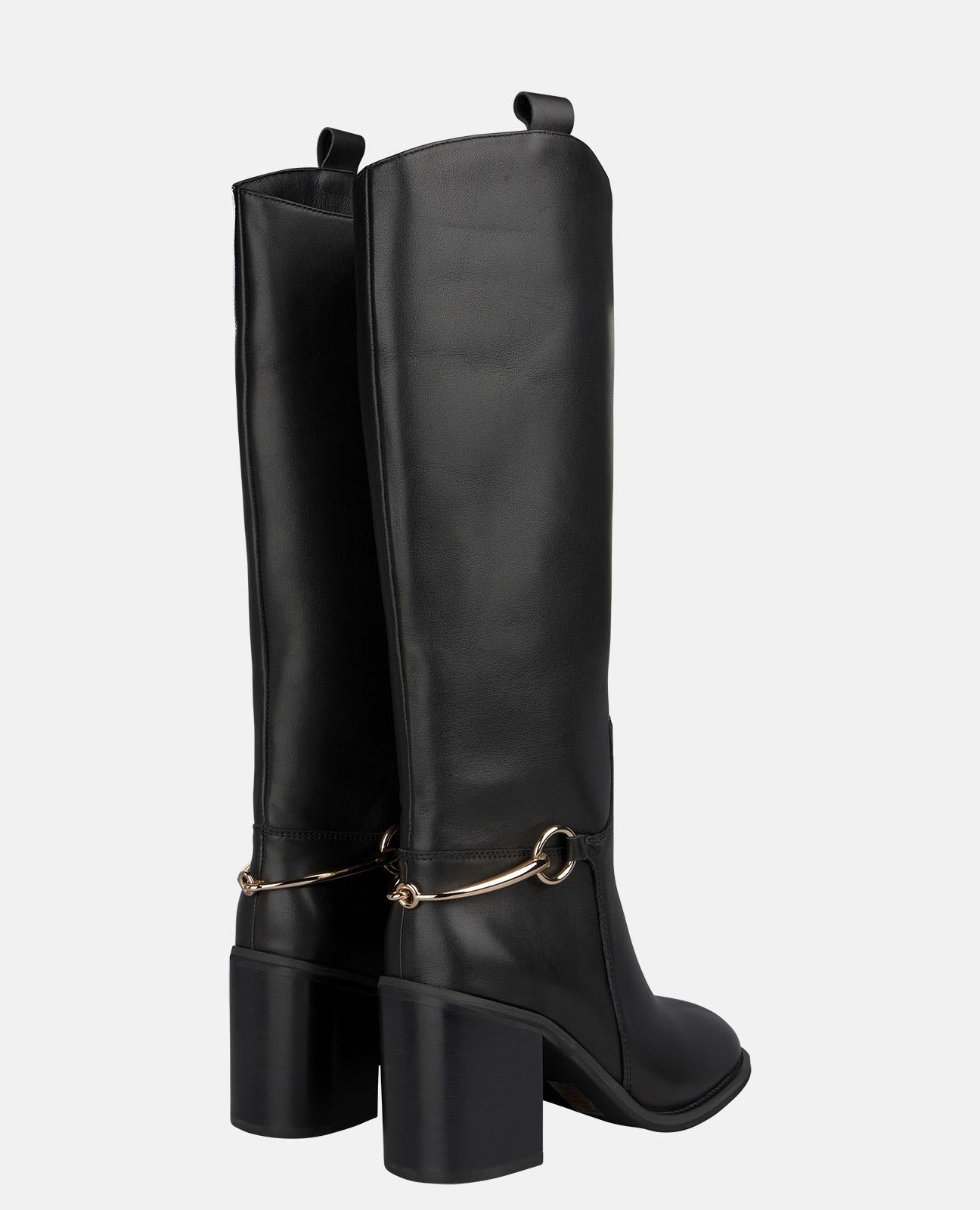 alma-en-pena-nappa-lederstiefel-schwarz-trense-8-5-cm image 3