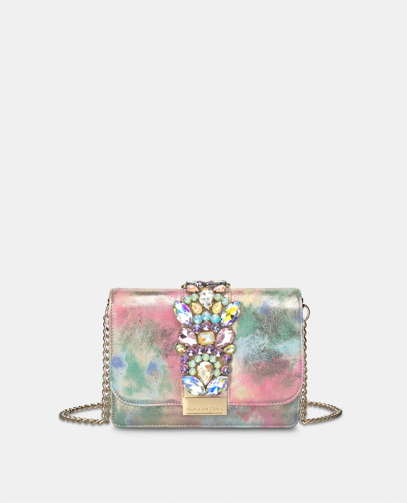 alma-en-pena-jewel-schultertasche-box-rosa-kette image 1