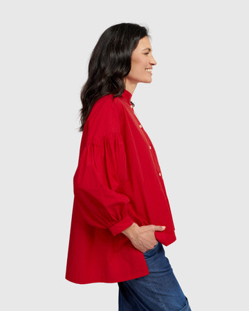 alembika-lydia-hi-lo-bluse-rot image 4