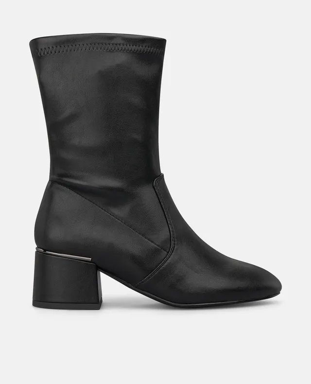 alma-en-pena-zipper-closure-heeled-ankle-boots-stiefelette-schwarz image 1