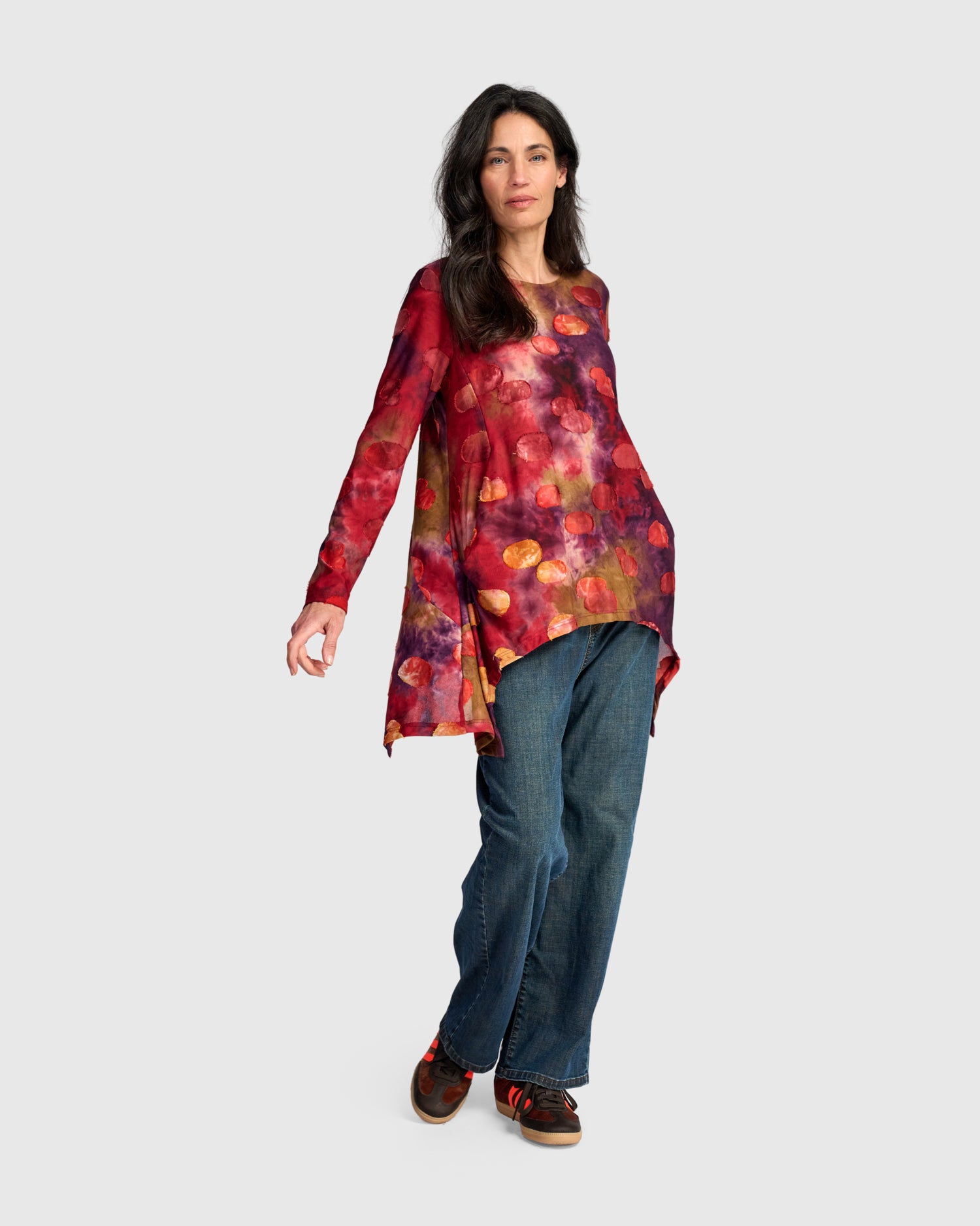 alembika-ringmaster-hanky-top-berry-mix-tunika image 2