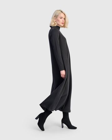 alembika-urban-cloud-a-linien-maxikleid-schwarz image 4