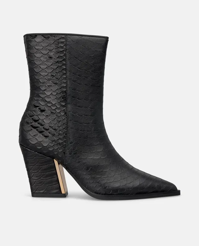 alma-en-pena-stiefelette-schlangen-optik-schwarz-8-cm image 1