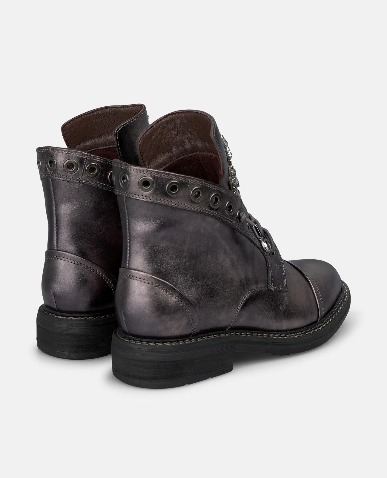 alma-en-pena-military-schn-rstiefelette-grau-3-cm-mit-strassblume image 3