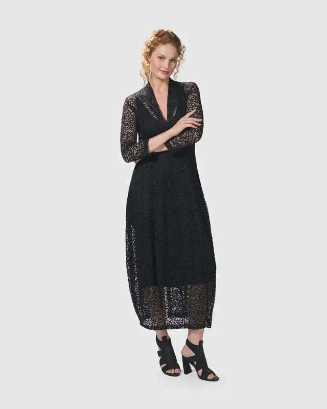 alembika-artemis-cocoon-kleid-schwarz image 1