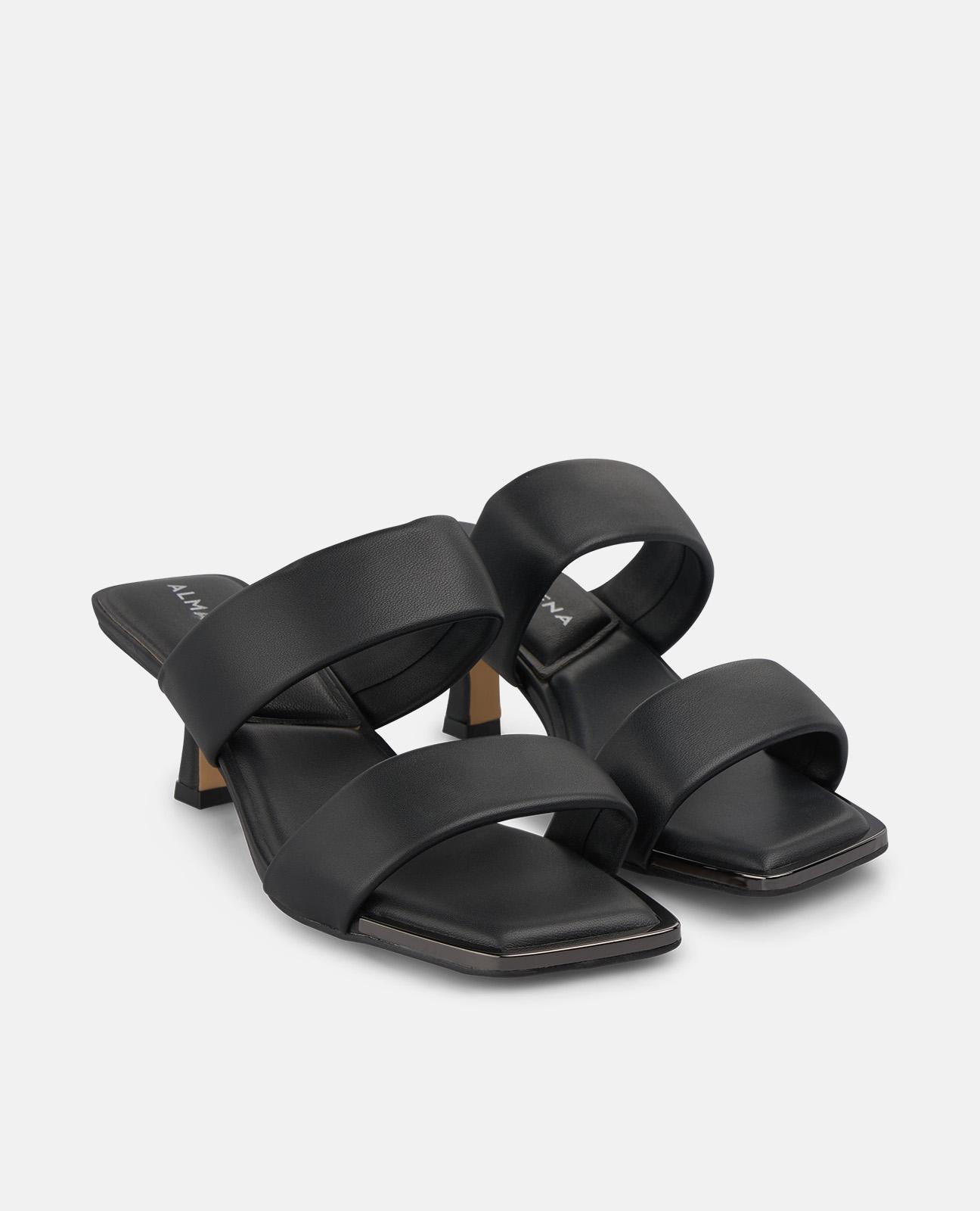 alma-en-pena-double-strap-nappa-leder-sandalen-mit-absatz-schwarz-6-5-cm image 2