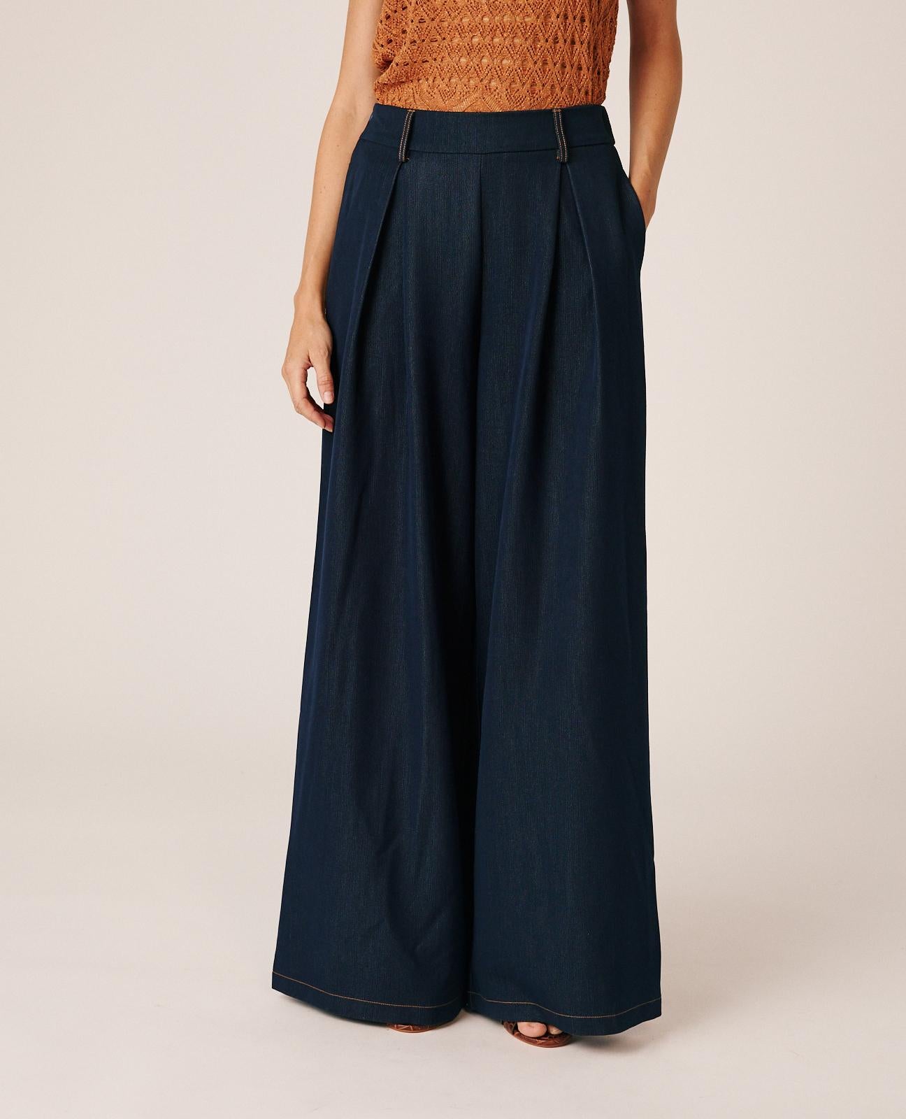 alma-en-pena-wide-leg-denim-pants-jeanshose-blau-high-rise image 4