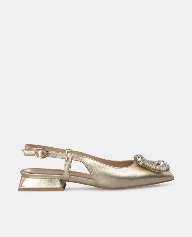 alma-en-pena-flat-brogue-shoe-flache-schuhe-gold-spitz-2-cm image 1