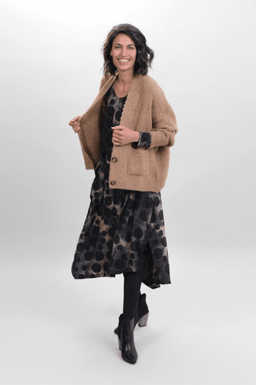 alembika-echo-asymmetry-damenkleid-coffee image 5
