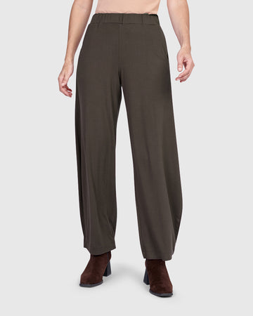 alembika-essential-flow-pants-khaki-damen-hose image 4