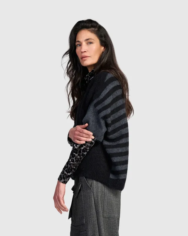 alembika-shrouded-sweater-damen-pullover-black-graphite image 1