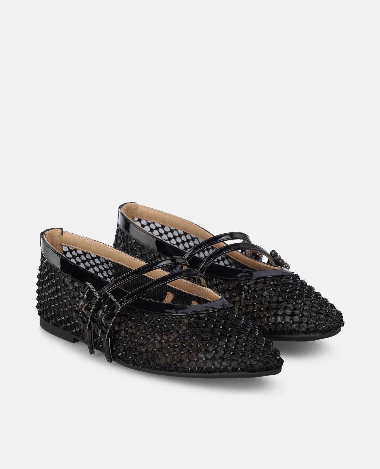 alma-en-pena-ballerina-fishnet-buckles-ballerina-schwarz-0-8-cm image 2