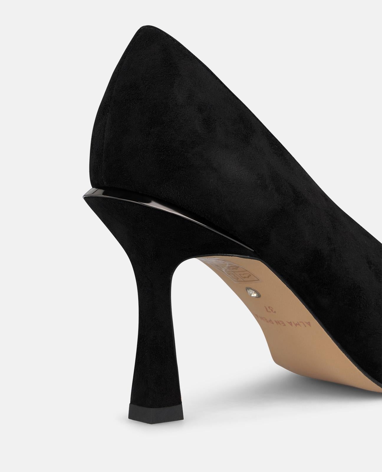 alma-en-pena-suede-pumps-mit-8-cm-absatz-schwarz image 4