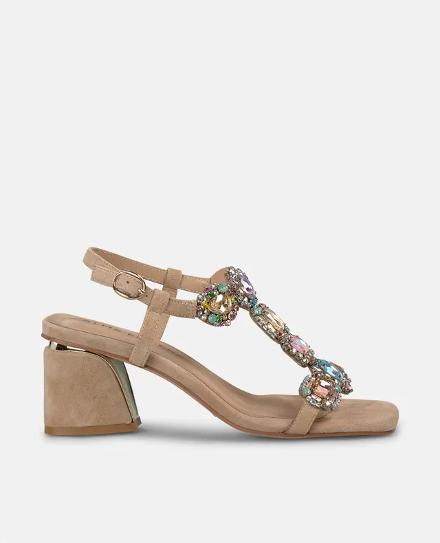 alma-en-pena-sandalette-mit-strass-breiter-absatz-6-cm-arena image 1