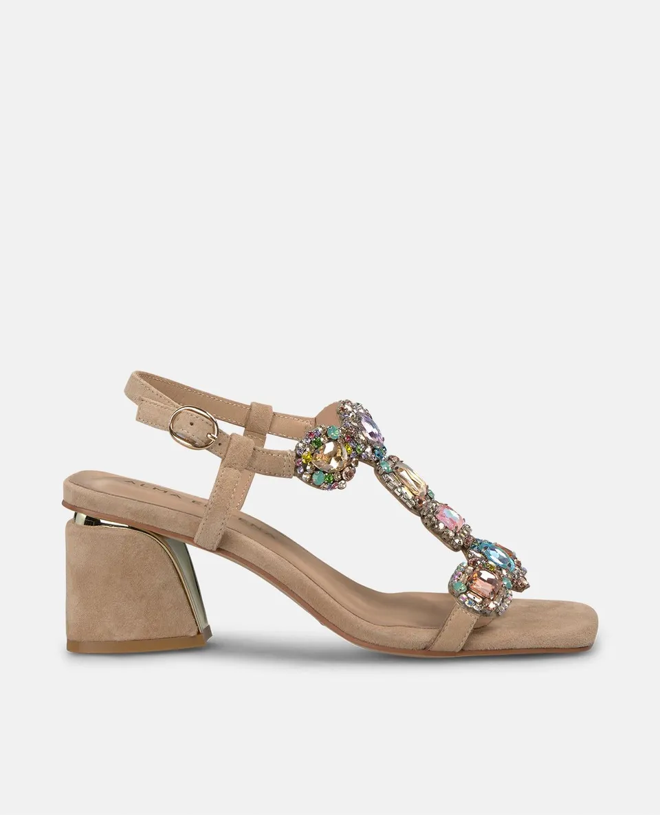 alma-en-pena-sandalette-mit-strass-breiter-absatz-6-cm-arena image 1