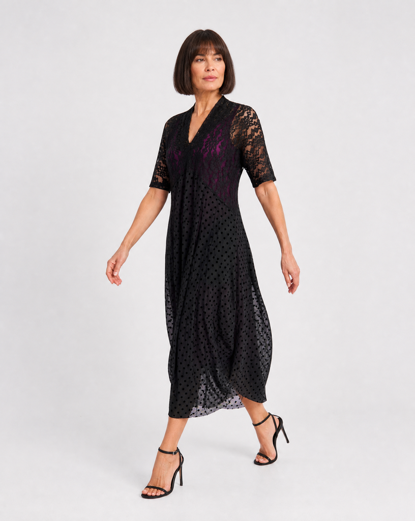 alembika-stiletto-lace-cocoon-kleid-schwarz image 1