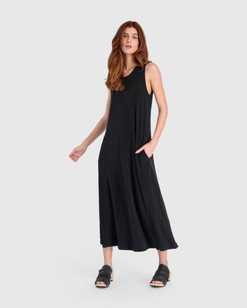 alembika-essential-slinky-tank-midi-kleid-schwarz image 7