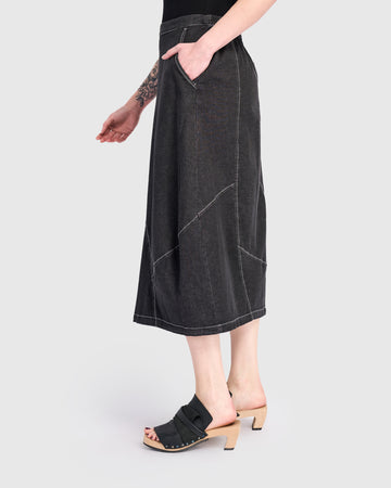 alembika-carla-cocoon-rock-jet-denim-midi-jeansrock image 5
