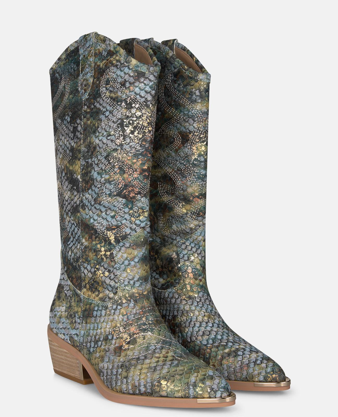 alma-en-pena-special-cowboy-boot-stiefel-blau-5-cm image 2