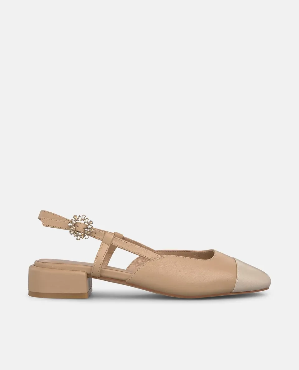 alma-en-pena-two-color-slingpumps-3-cm-beige image 1