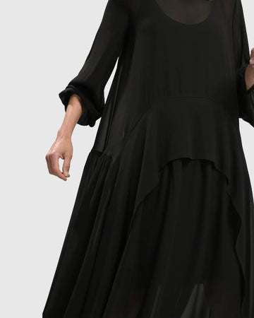 alembika-cultured-club-popover-kleid-black image 2
