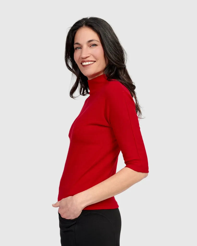 alembika-soft-knit-mockneck-tee-at707r-damen-shirt-rot image 1