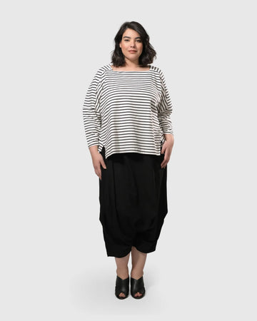 alembika-urban-jagger-stripe-top-schwarz-stretch-baumwoll-shirt image 6