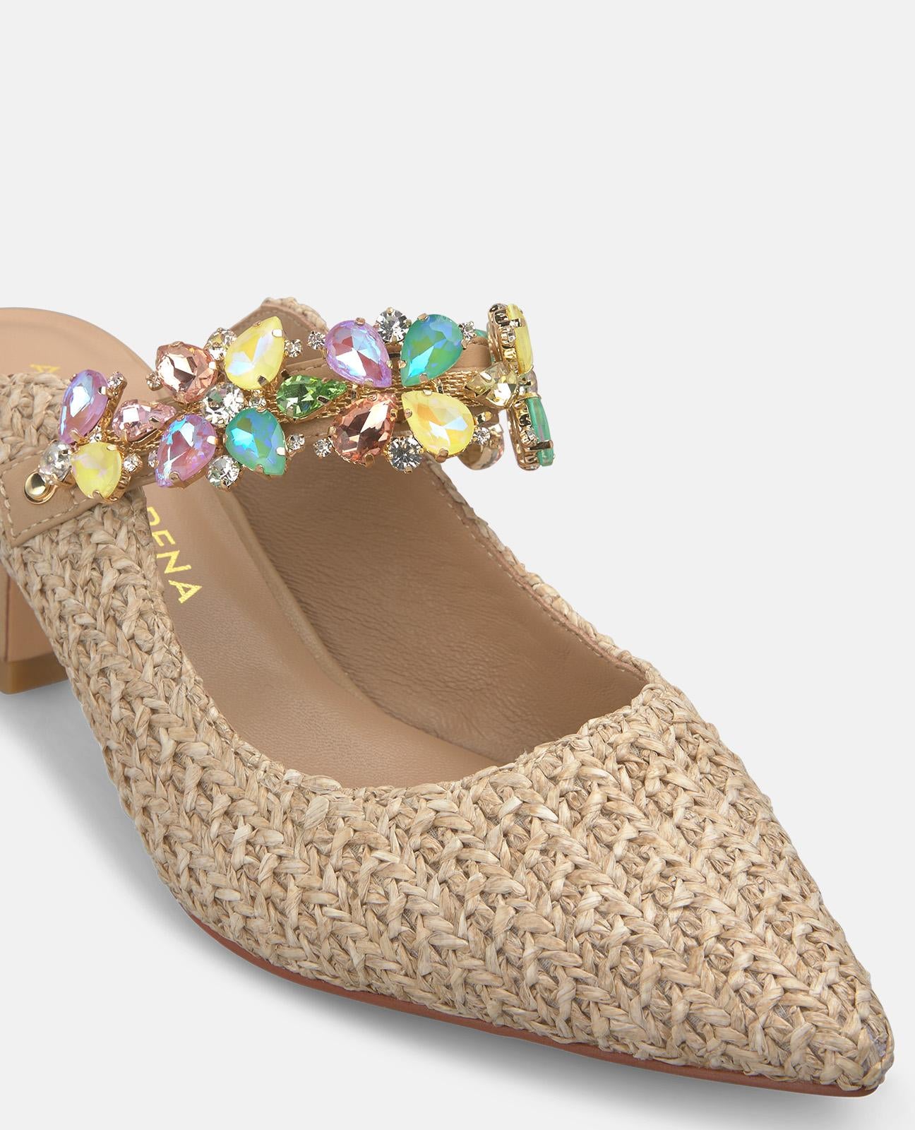 alma-en-pena-slingpumps-bast-beige-mit-strass-6-2-cm image 5