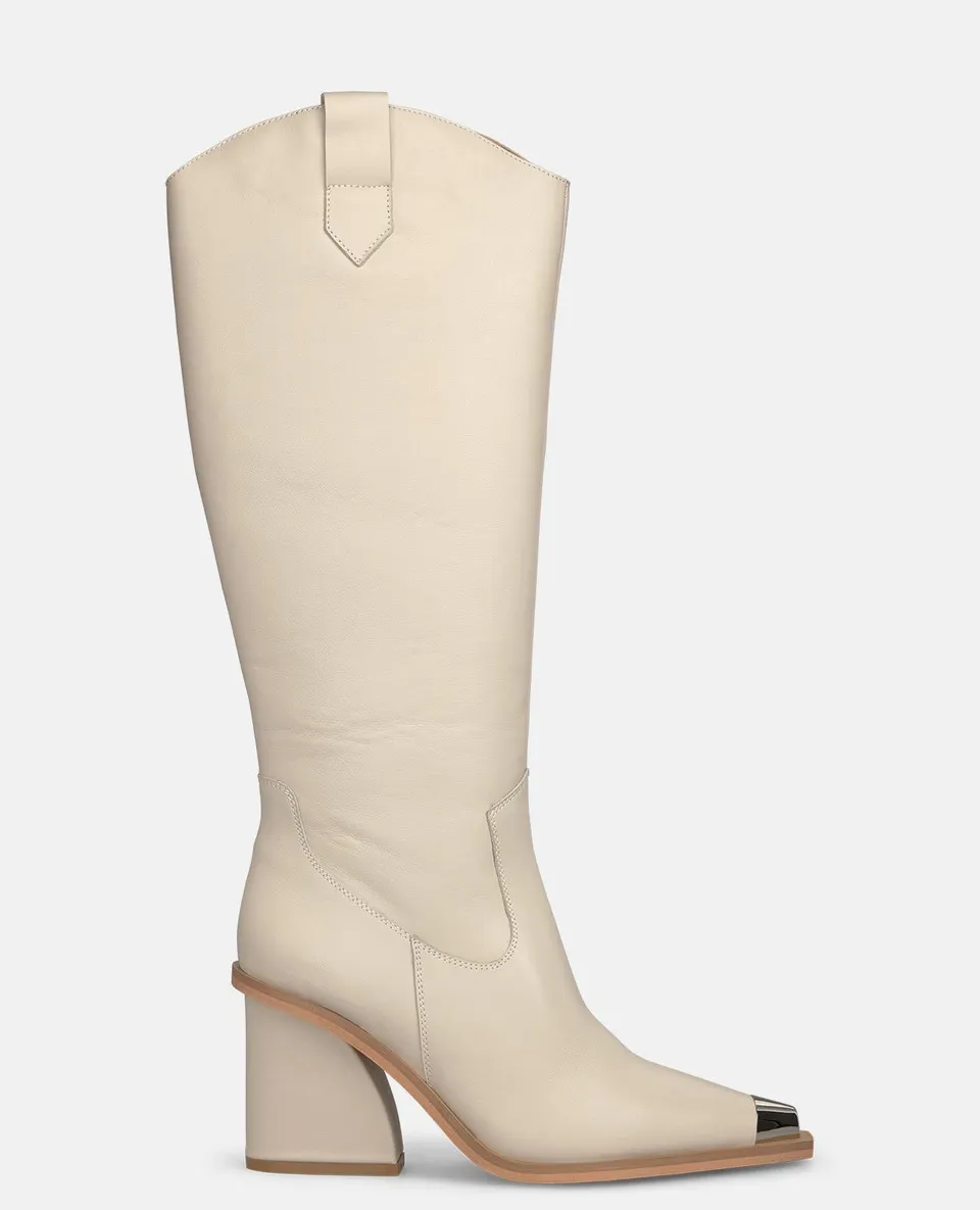 alma-en-pena-stiefel-strukturiert-damen-boots-wei-8-cm image 1