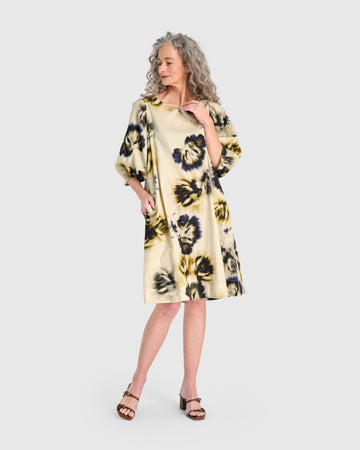 alembika-cascalone-baumwollkleid-beige-floral image 2