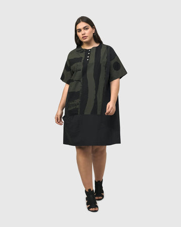 alembika-urban-sapporo-shiftkleid-khaki image 2