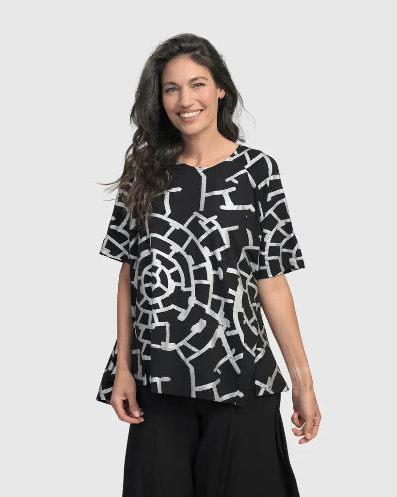 alembika-hypnotic-swing-tunika-top-silber image 1