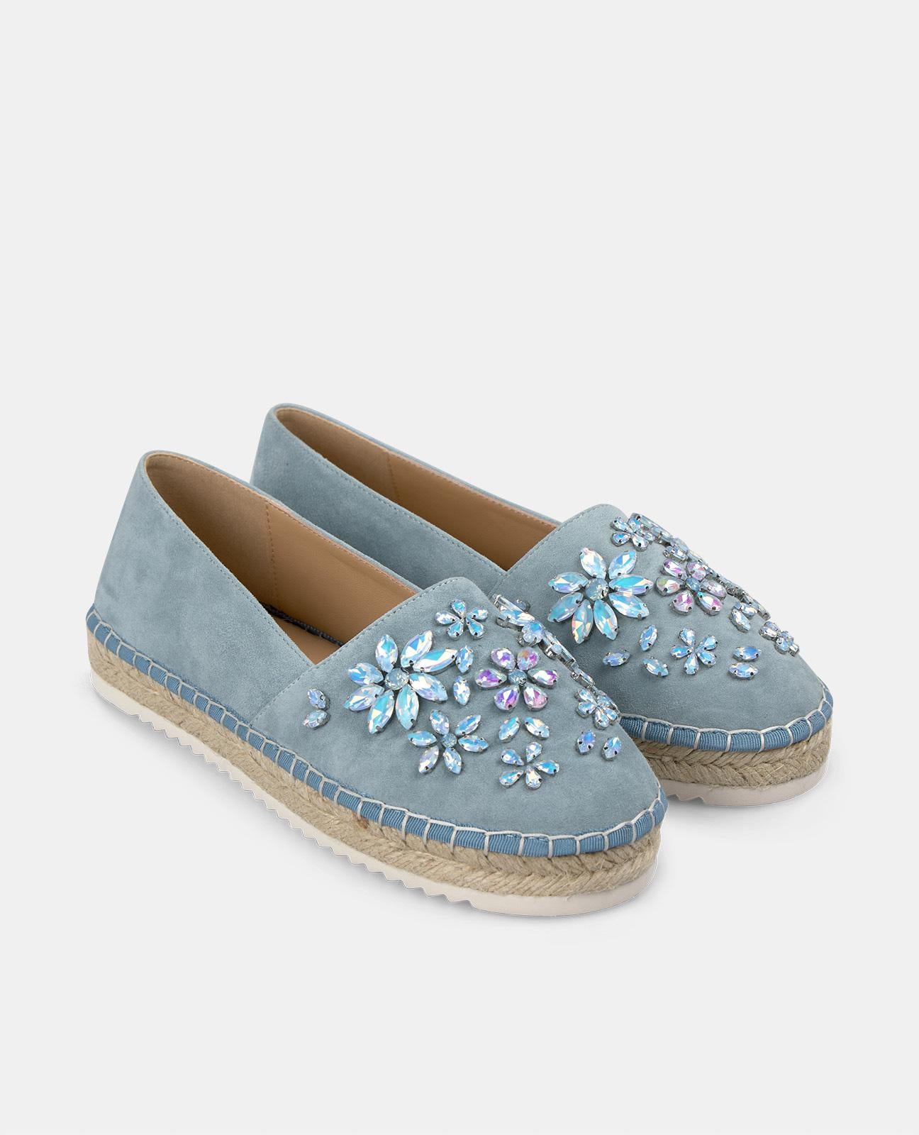 alma-en-pena-espadrille-flowers-damen-halbschuh-blau-strass-2-cm image 2