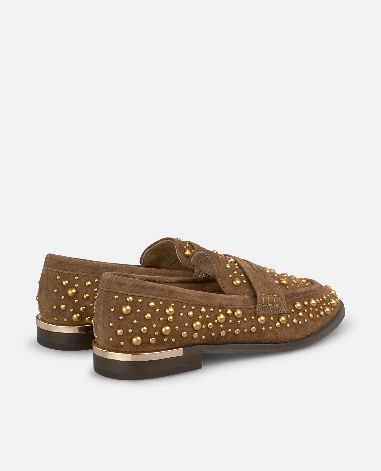 alma-en-pena-alfa-61394-loafer-mit-strass-nieten-braun-2-5-cm image 3