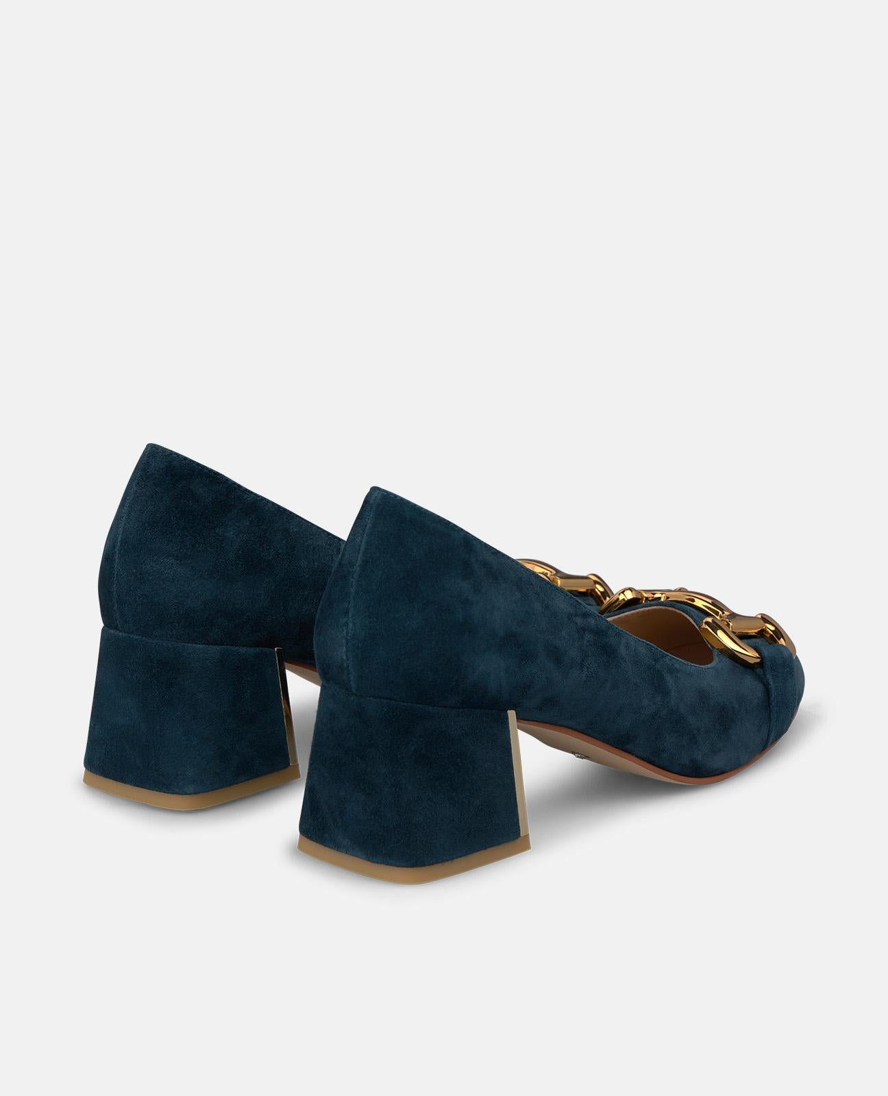alma-en-pena-wildleder-pumps-blau-5-5-cm-blockabsatz image 3