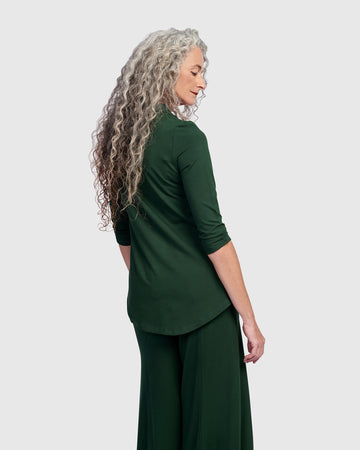 alembika-essential-v-neck-top-jungle-3-4-arm image 2