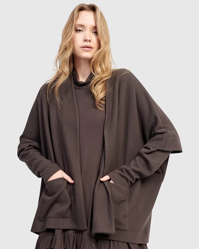 alembika-urban-cloud-nestle-cardigan-mocha-kimono-strickjacke image 1