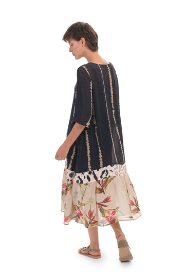 alembika-cora-drop-hem-kleid-multi-taschen image 3