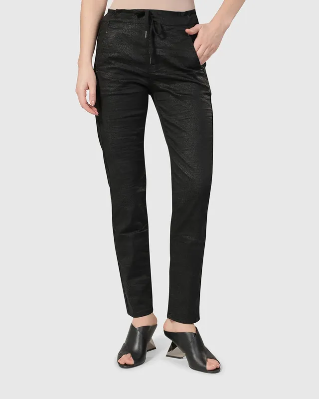 alembika-snake-iconic-stretch-jeans-schwarz-mid-rise image 1