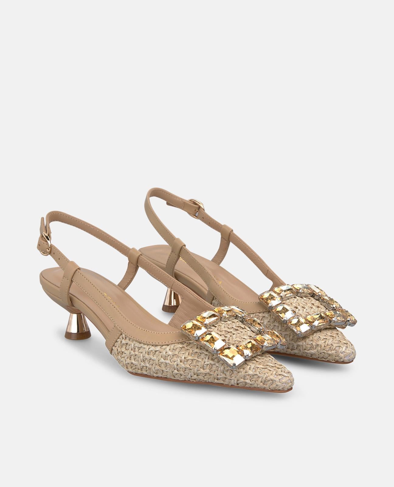 alma-en-pena-raffia-slip-on-pumps-arena-4-5-cm image 2