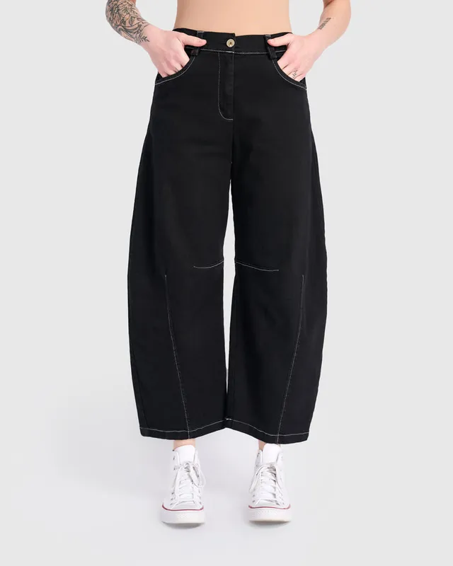 alembika-go-to-barrel-pants-black image 1