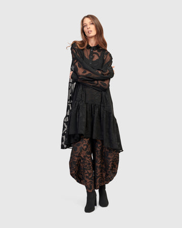 alembika-negroni-babydoll-top-black-sheer-blusen-top-mit-slip image 4
