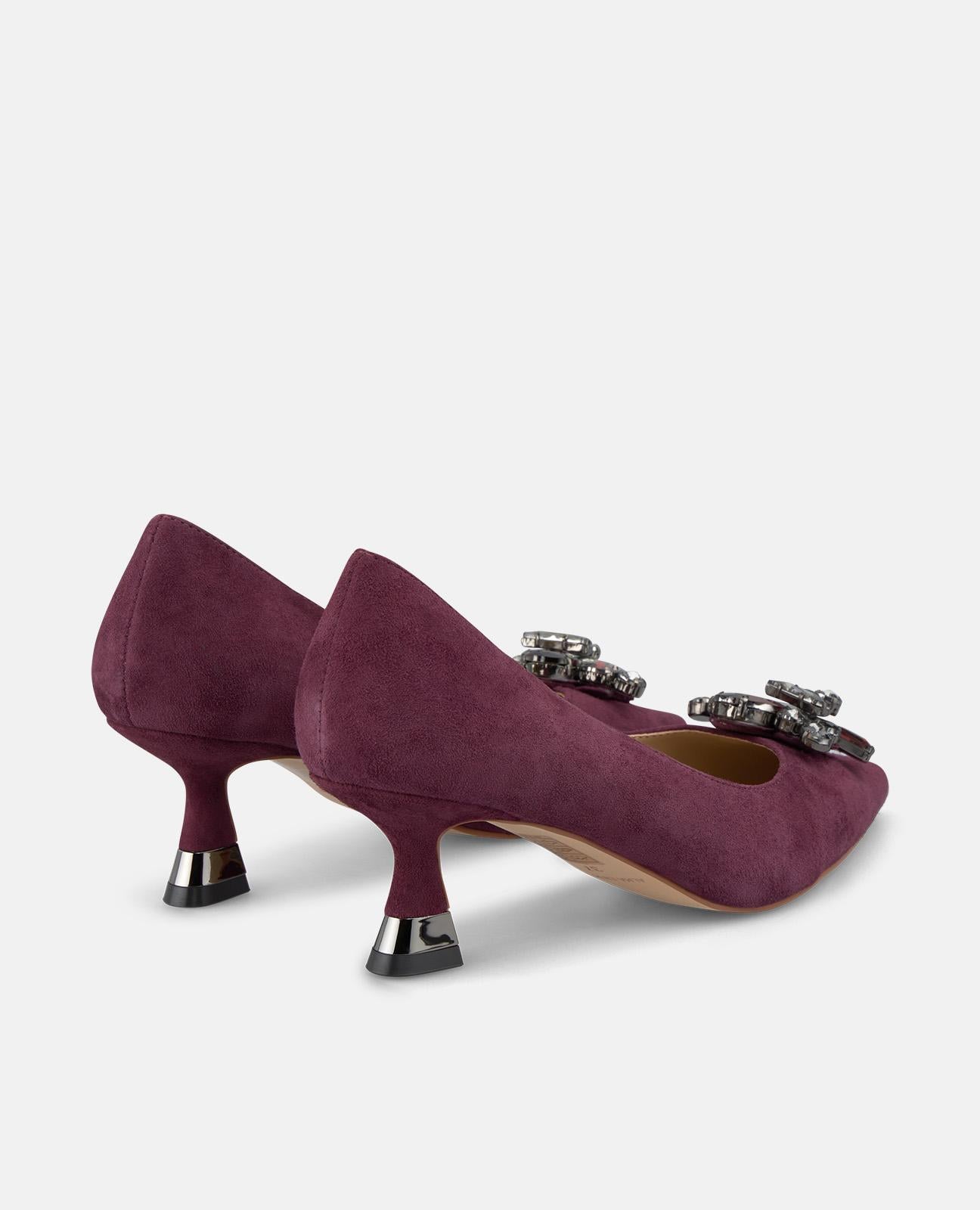 alma-en-pena-spangen-pumps-mit-strass-blume-6-cm-bordeaux image 3