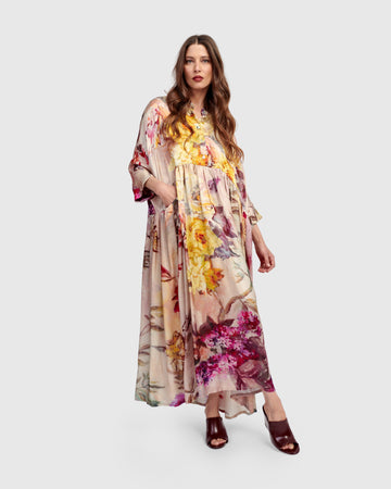 alembika-dionne-maxi-kleid-floral-a-linie-mit-taschen image 5