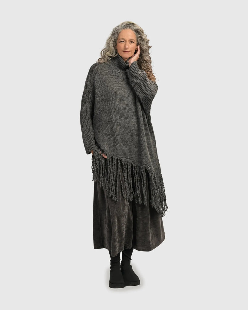 alembika-urban-turtleneck-tunic-top-grey-stricktunika image 1