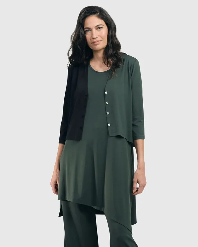 alembika-essential-2-tone-crop-cardigan-gr-n image 1