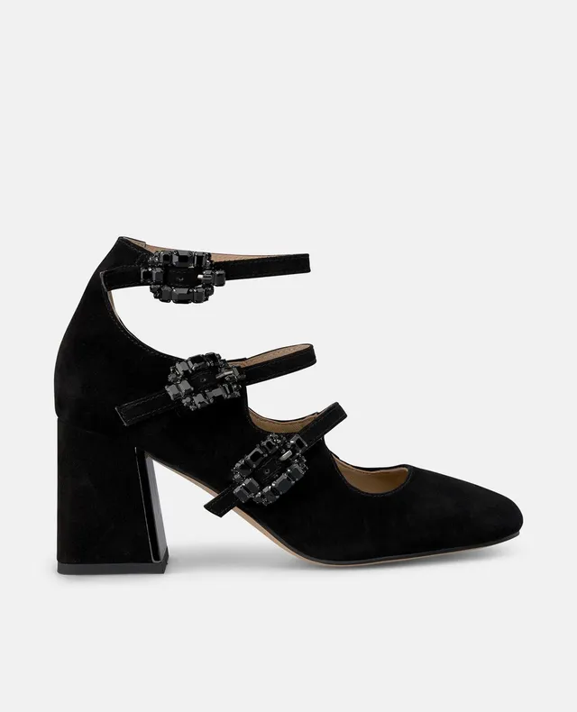alma-en-pena-buckled-heel-shoe-schwarze-pumps-mit-schmuck-schnalle-7-cm image 1