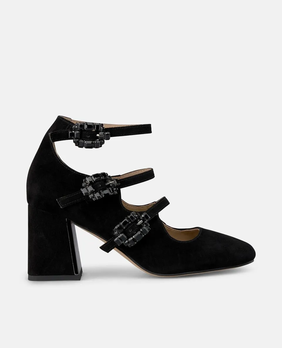 alma-en-pena-buckled-heel-shoe-schwarze-pumps-mit-schmuck-schnalle-7-cm image 1